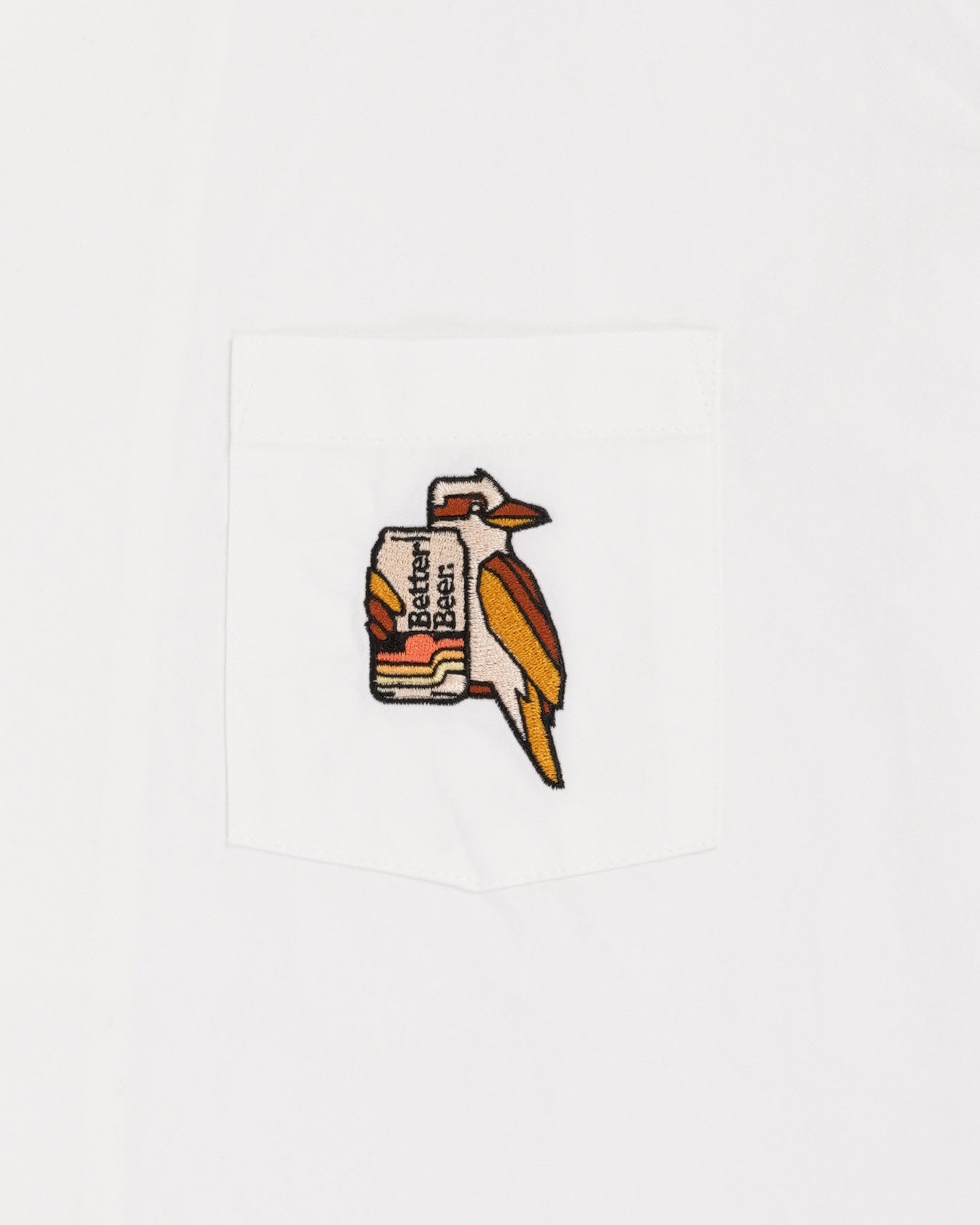 Mates SS Shirt Classic White-Better Beer