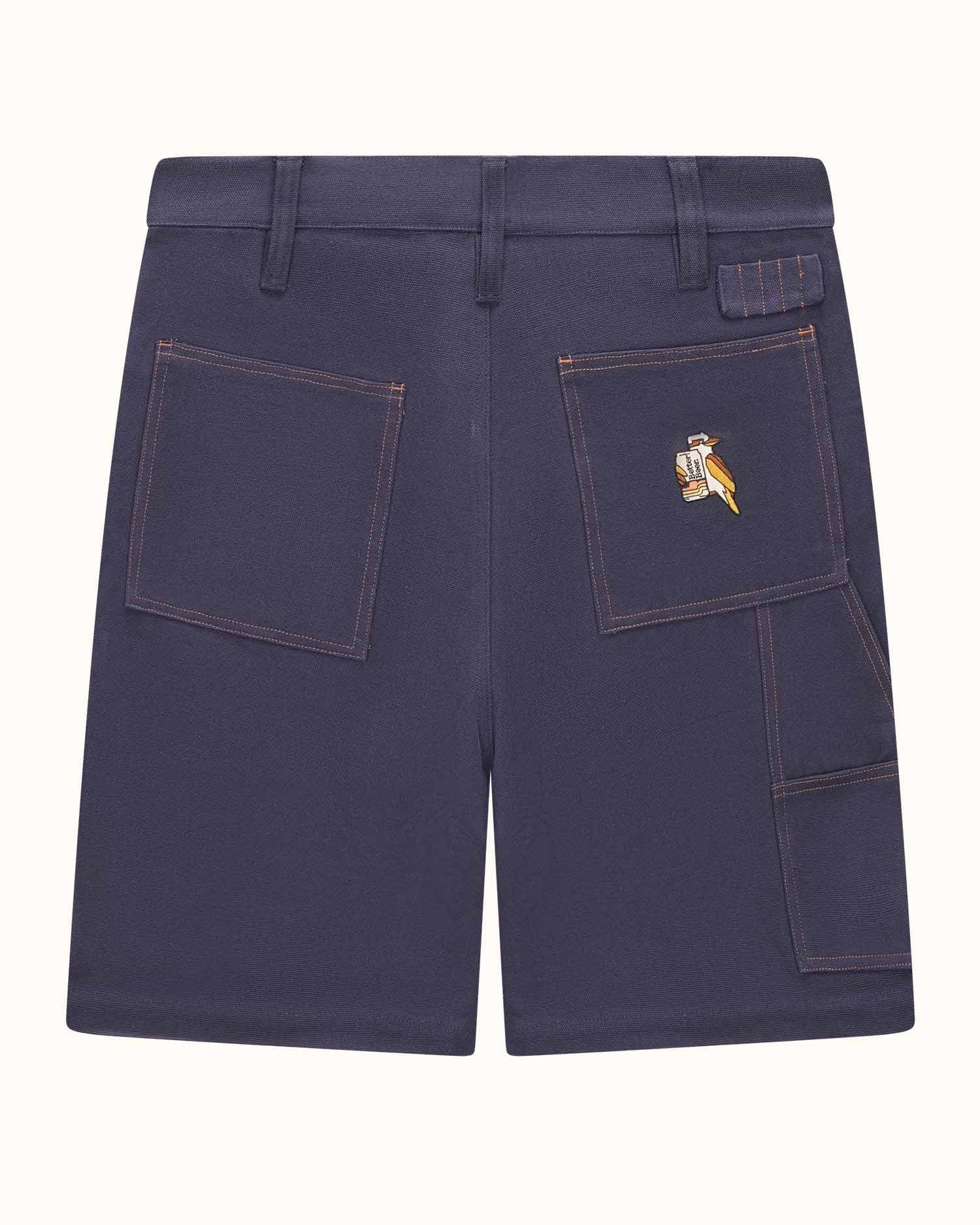 Mates All Day Utility Short Navy-Better Beer