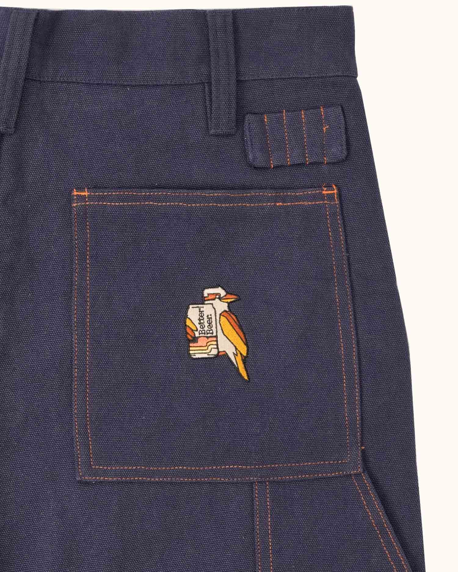 Mates All Day Utility Short Navy-Better Beer