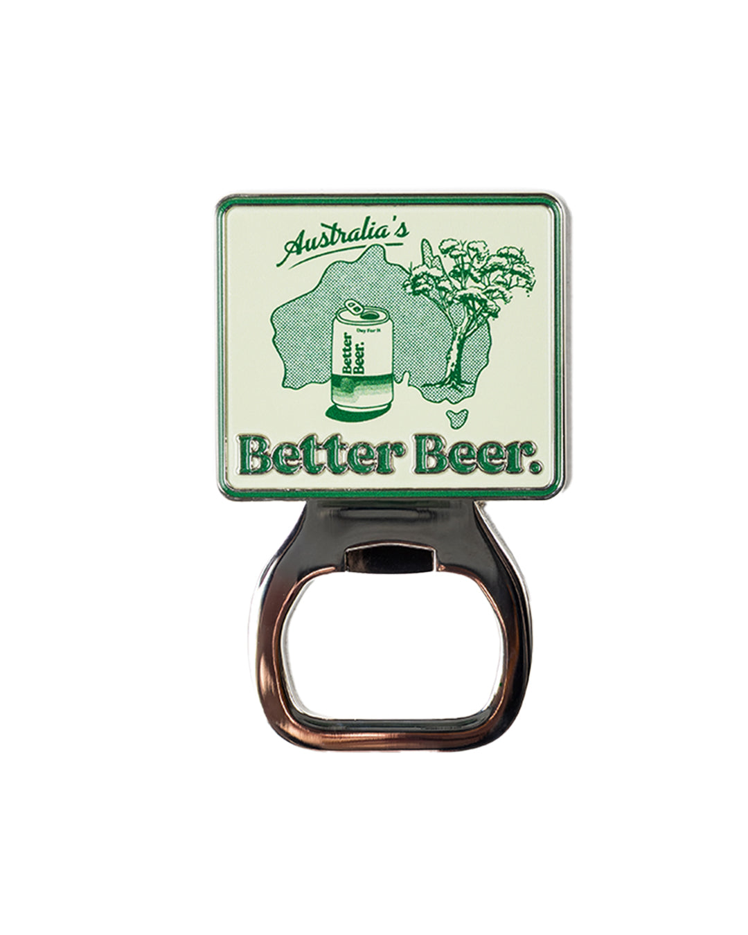 Bottle opener with Australia's Better Beer branding on a white background | Better Beer