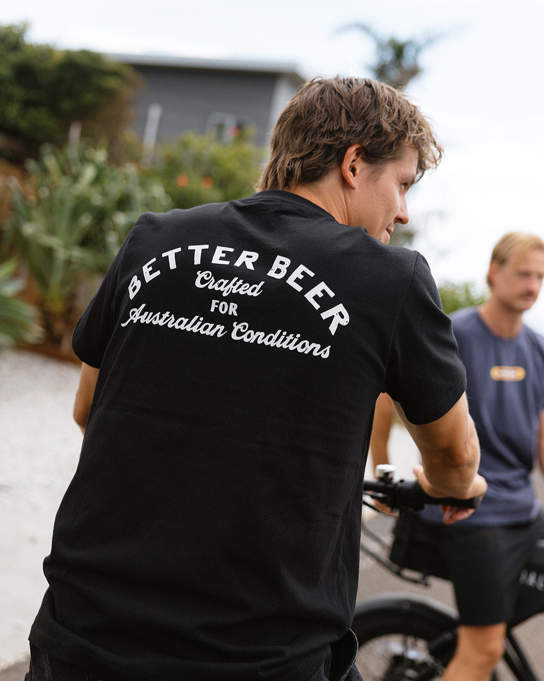Crafted Arch Tee Black - Back Lifestyle | Better Beer