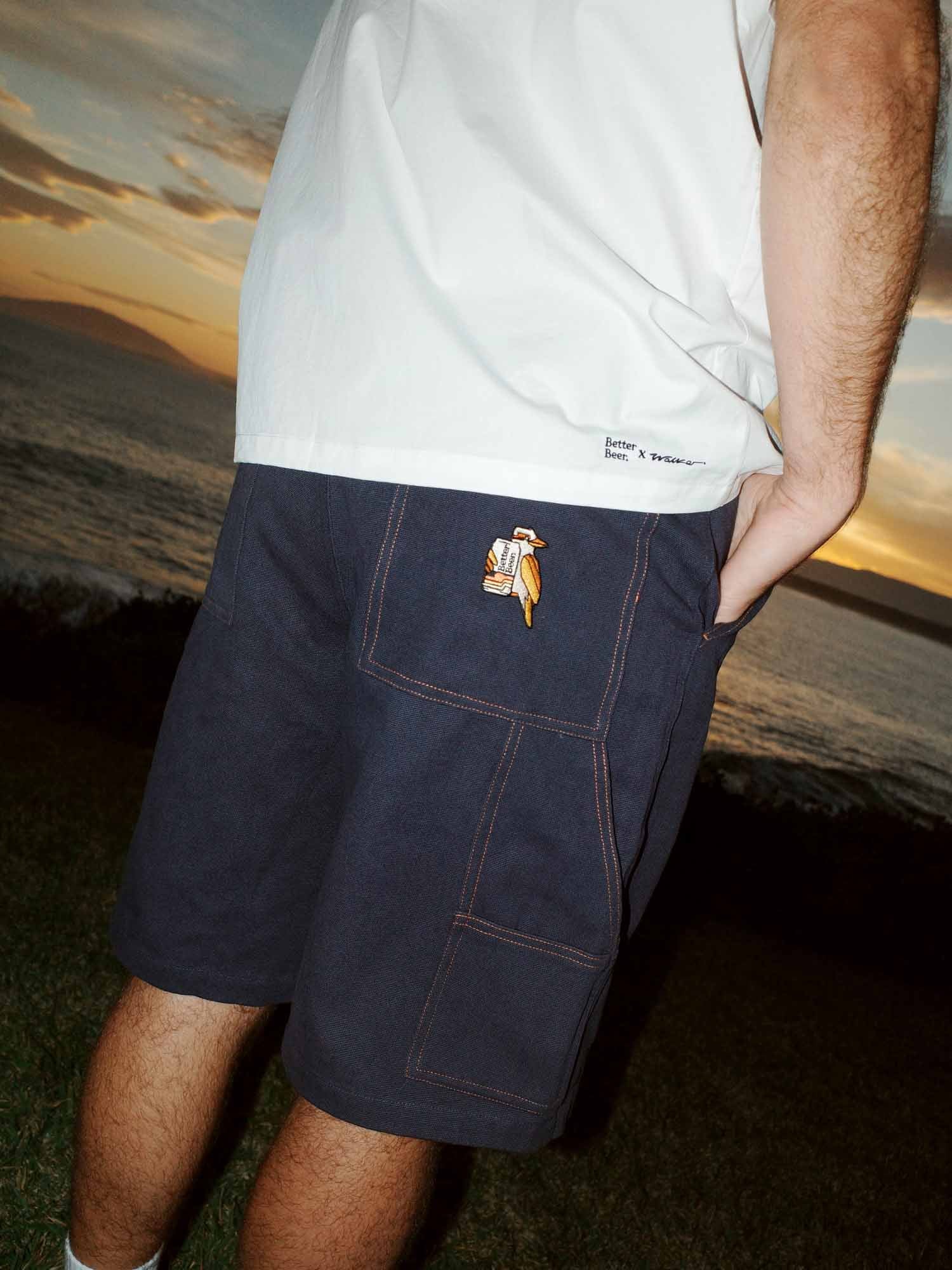 Mates All Day Utility Short Navy-Better Beer