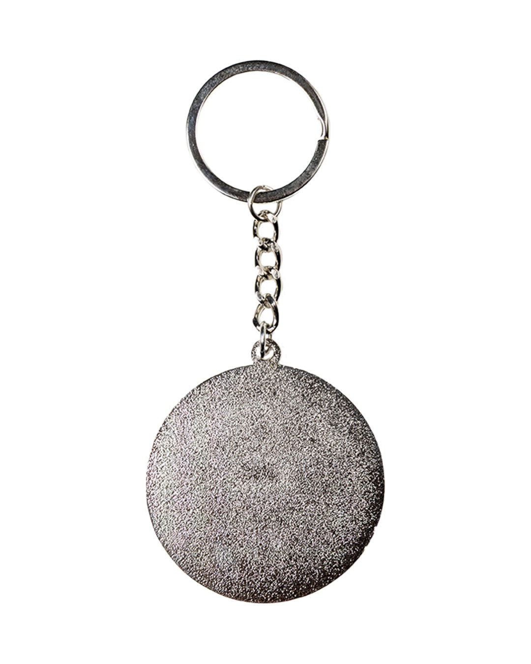 Bait of Champions Keychain Silver keychain with a round metallic tag on a white background | Better Beer