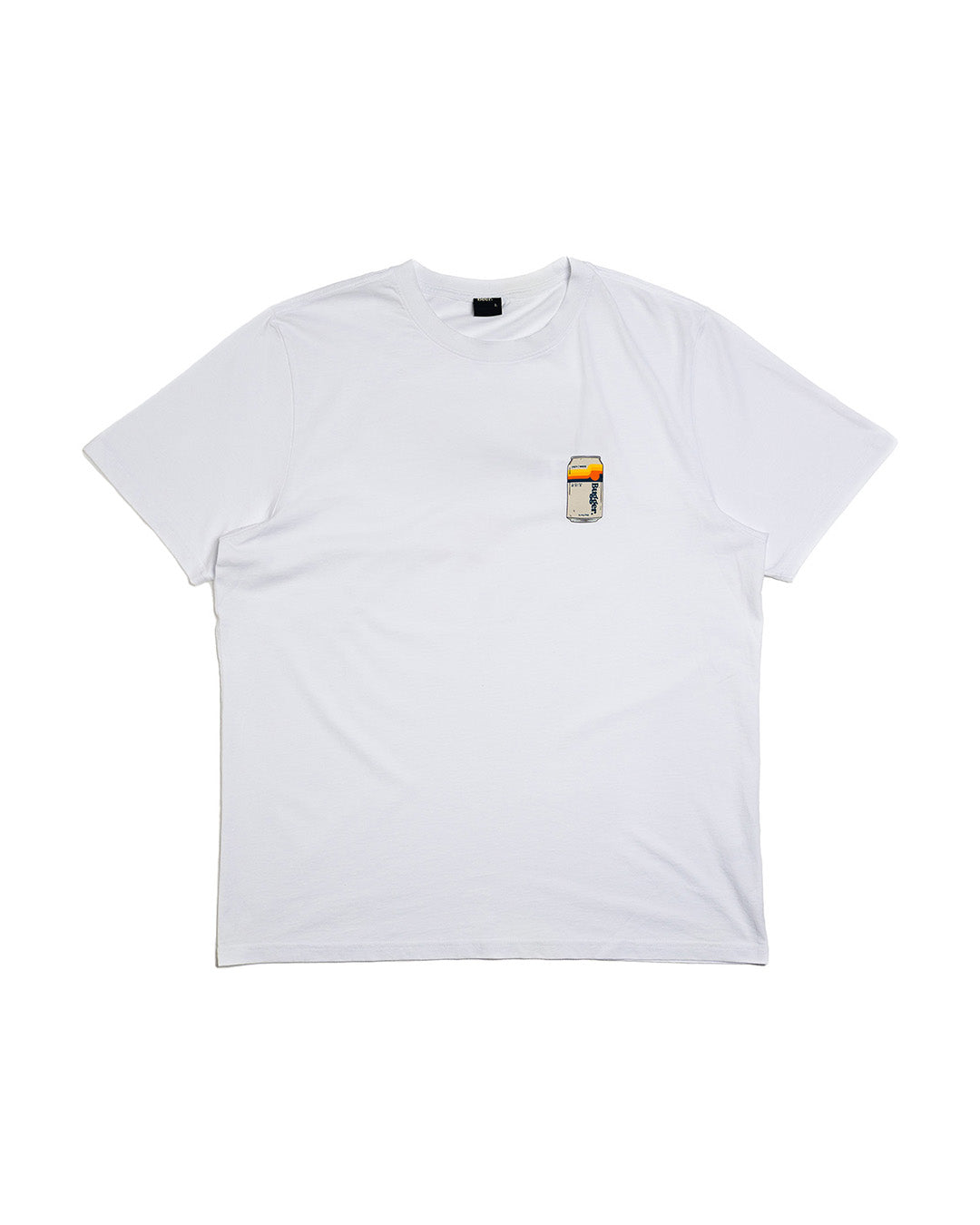 Upside Down White Tee - Front | Better Beer