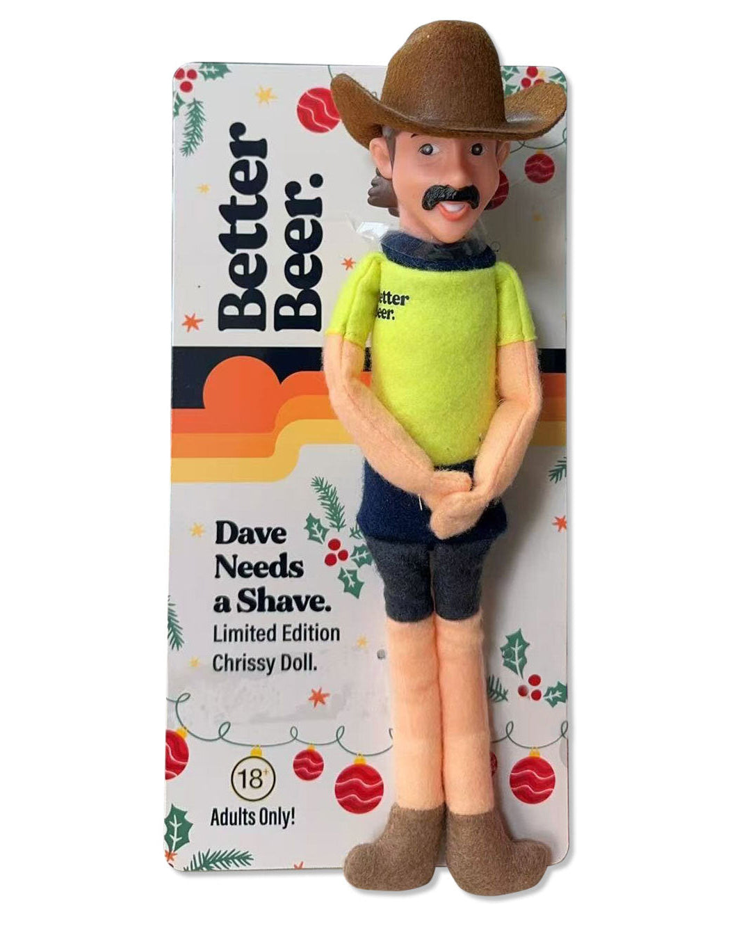 Dave Needs A Shave Elf Doll