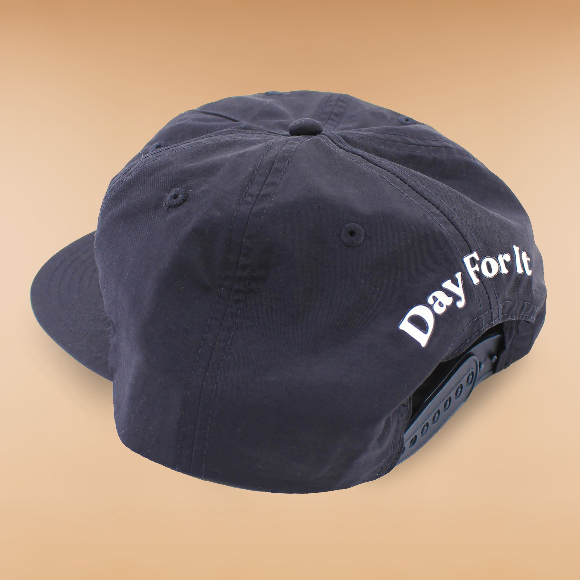 Better Beer Navy Surf Cap features Day For It back view - Better Beer