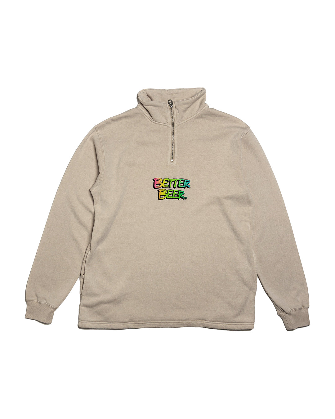 Vapourwave Script Quarter Zip - Mylk
