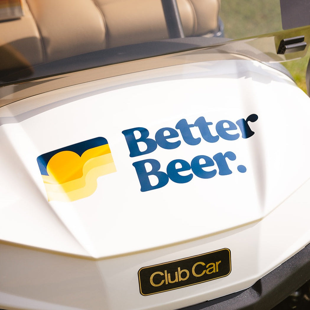 Club Car x Better Beer Golf Cart