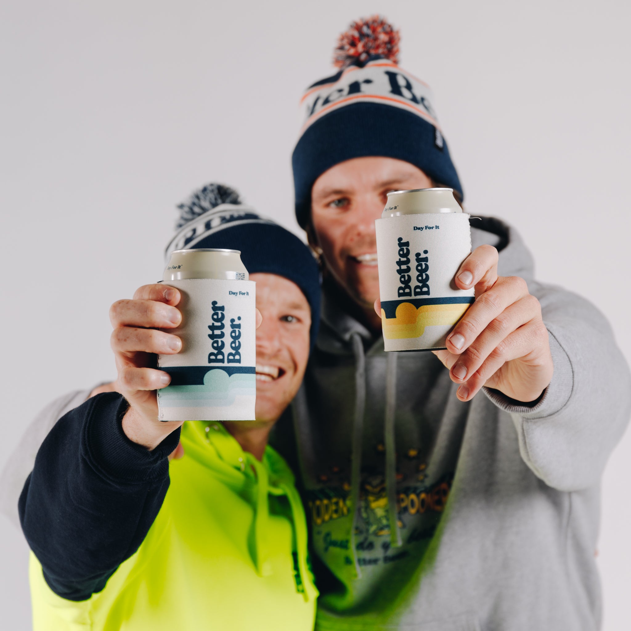Arvo Ale Tinny Cooler features The Middy Tinny Cooler, Pom pom beanies, Hi-Vis and Wooden Spooners Hoodies - Better Beer
