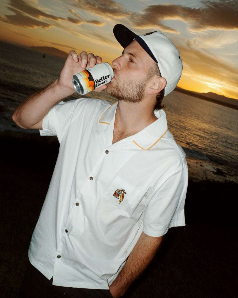 Walker Golf Vintage White Hazard Shirt | Better Beer