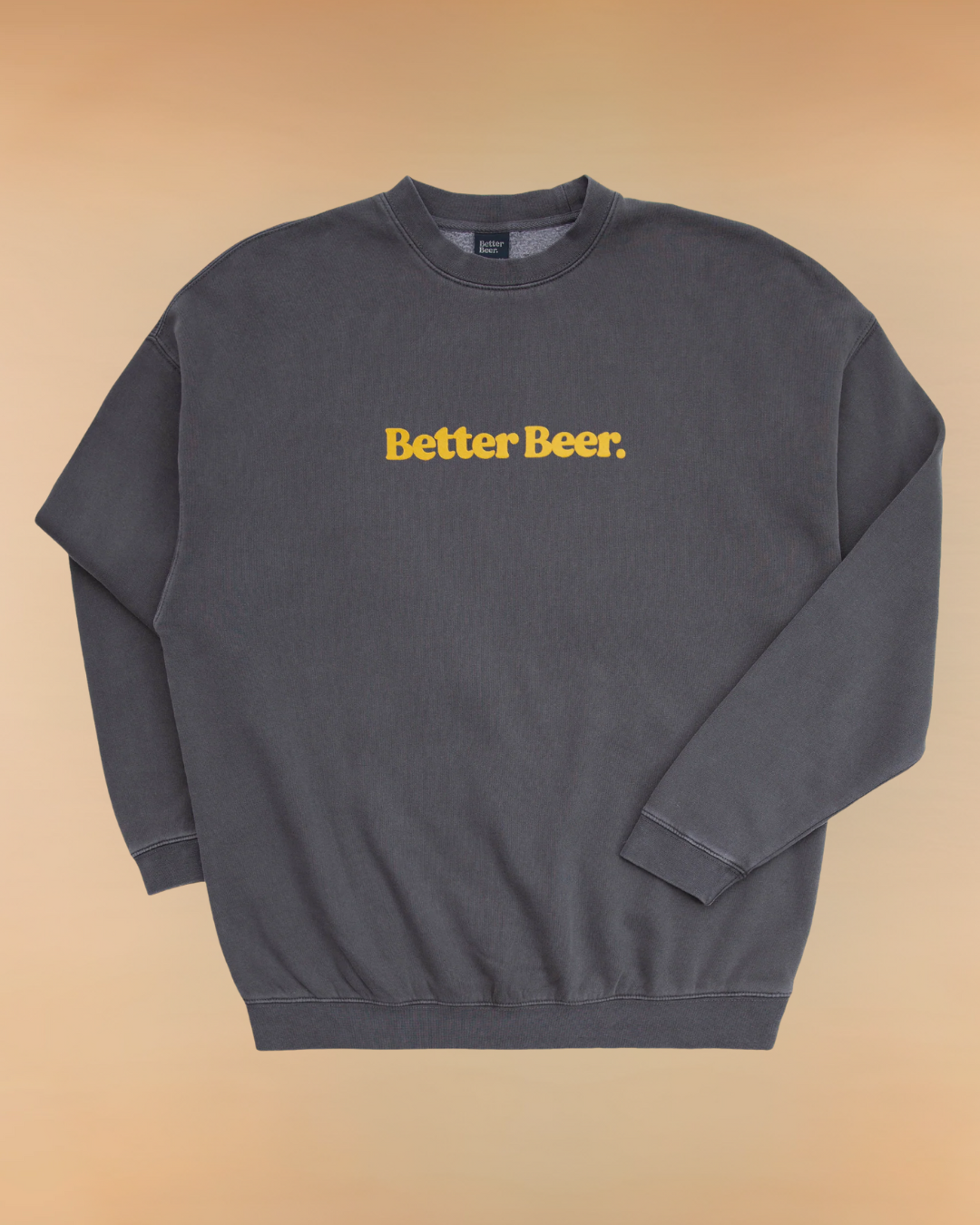 All Day Crew - Charcoal/Middy Yellow | Better Beer