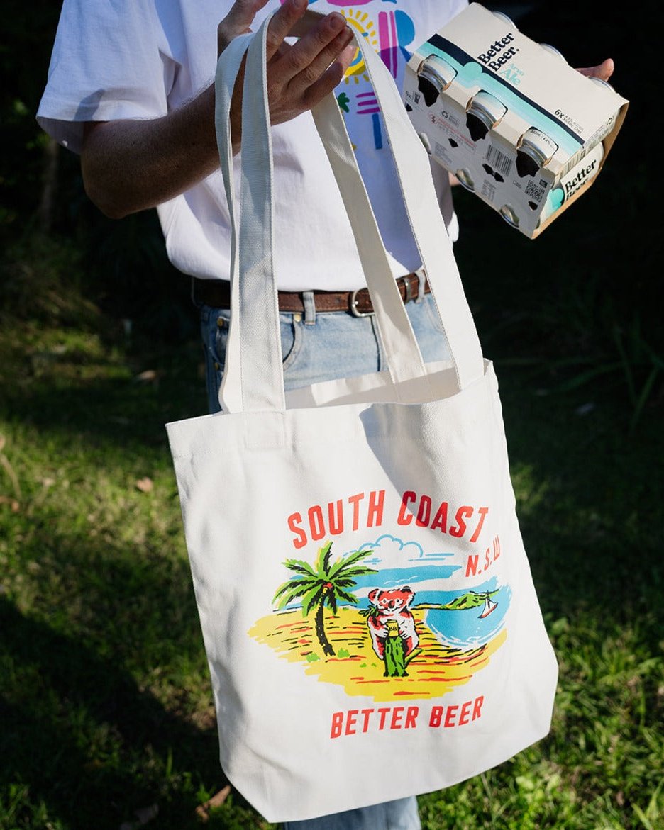 Luke Player South Coast Tote Cream  features Arvo Ale | Better Beer