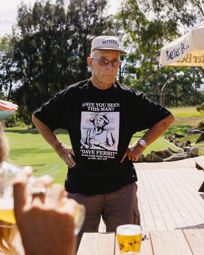 Wanted Tee Dave Ferrit Black | Better Beer