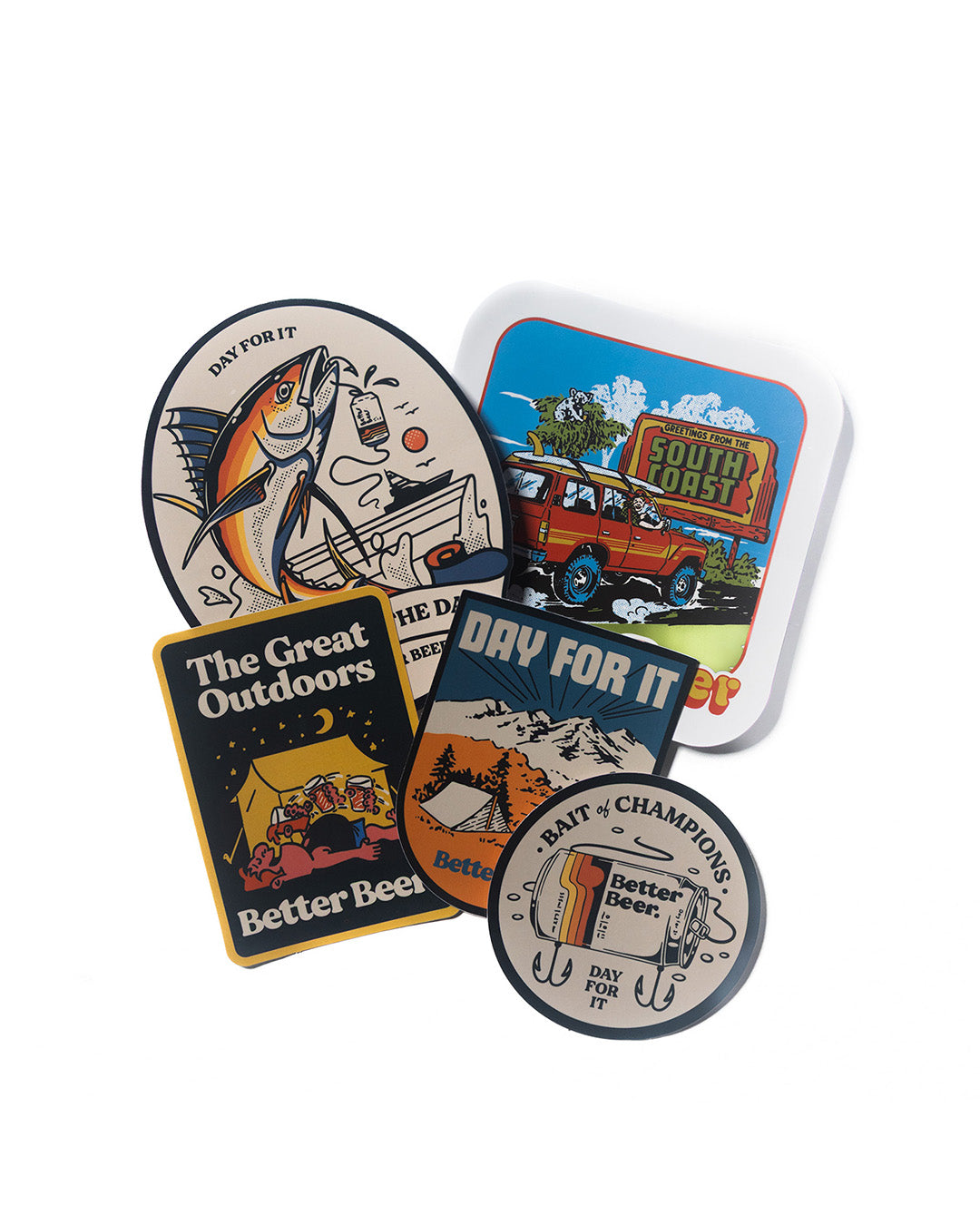 The Great Outdoors Sticker Pack in 5 pcs | Better Beer