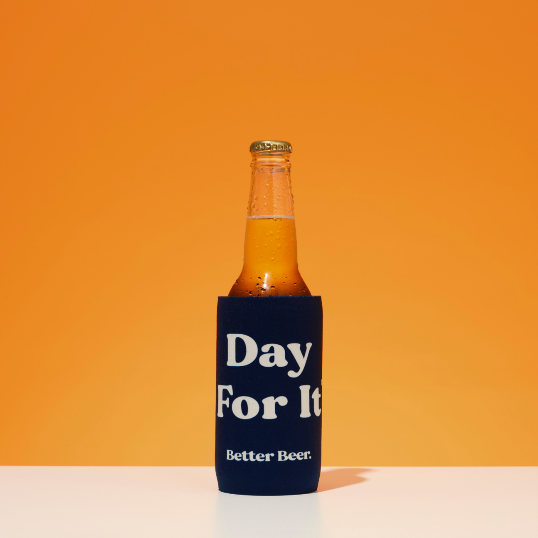 Day For It™ Blue Stubby Cooler - Better Beer